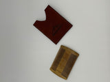 Sandalwood Beard Comb with Leather Case